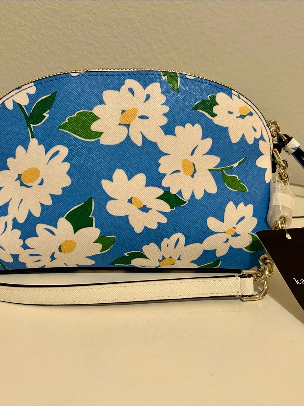 kate spade Blue Floral Dome crossbody bag